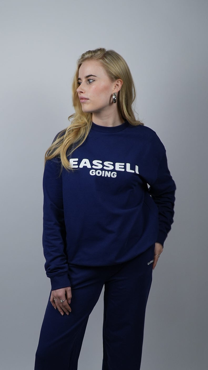Easseli Going Sweater Blauw