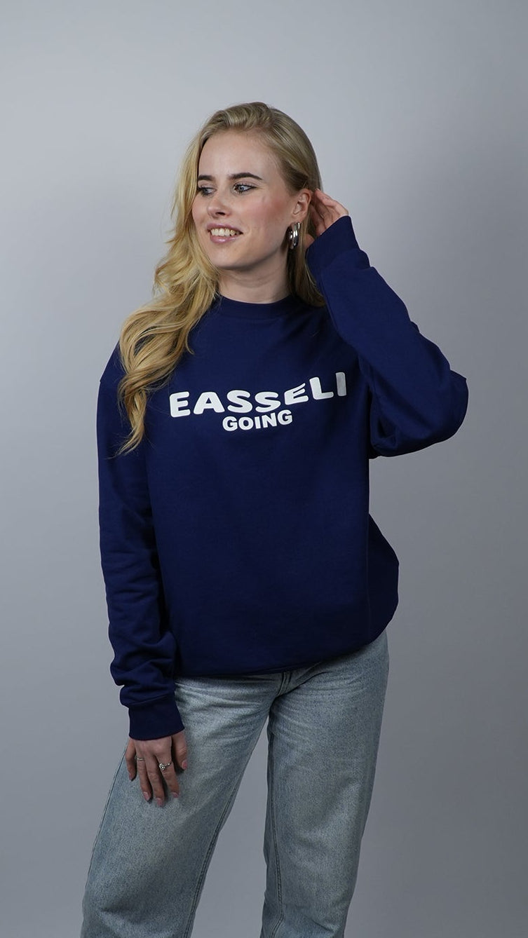 Easseli Going Sweater Blauw