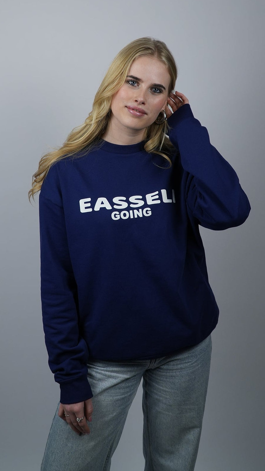 Easseli Going Sweater Blauw