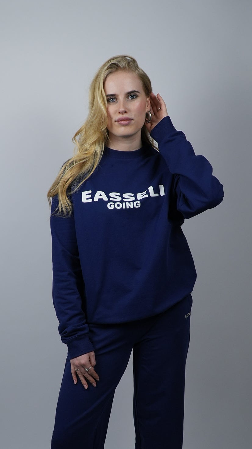Easseli Going Sweater Blauw