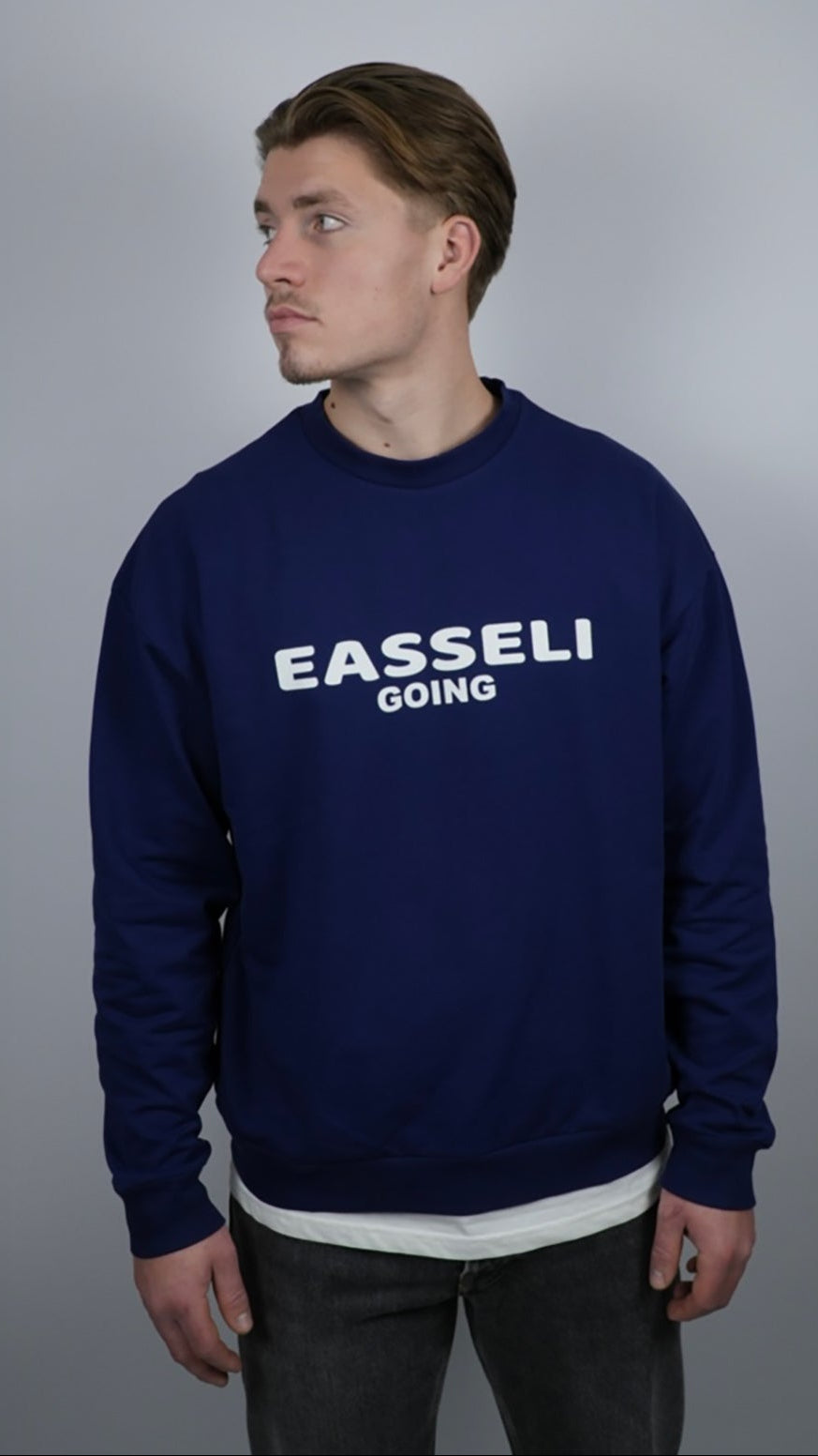 Easseli Going Sweater Blauw